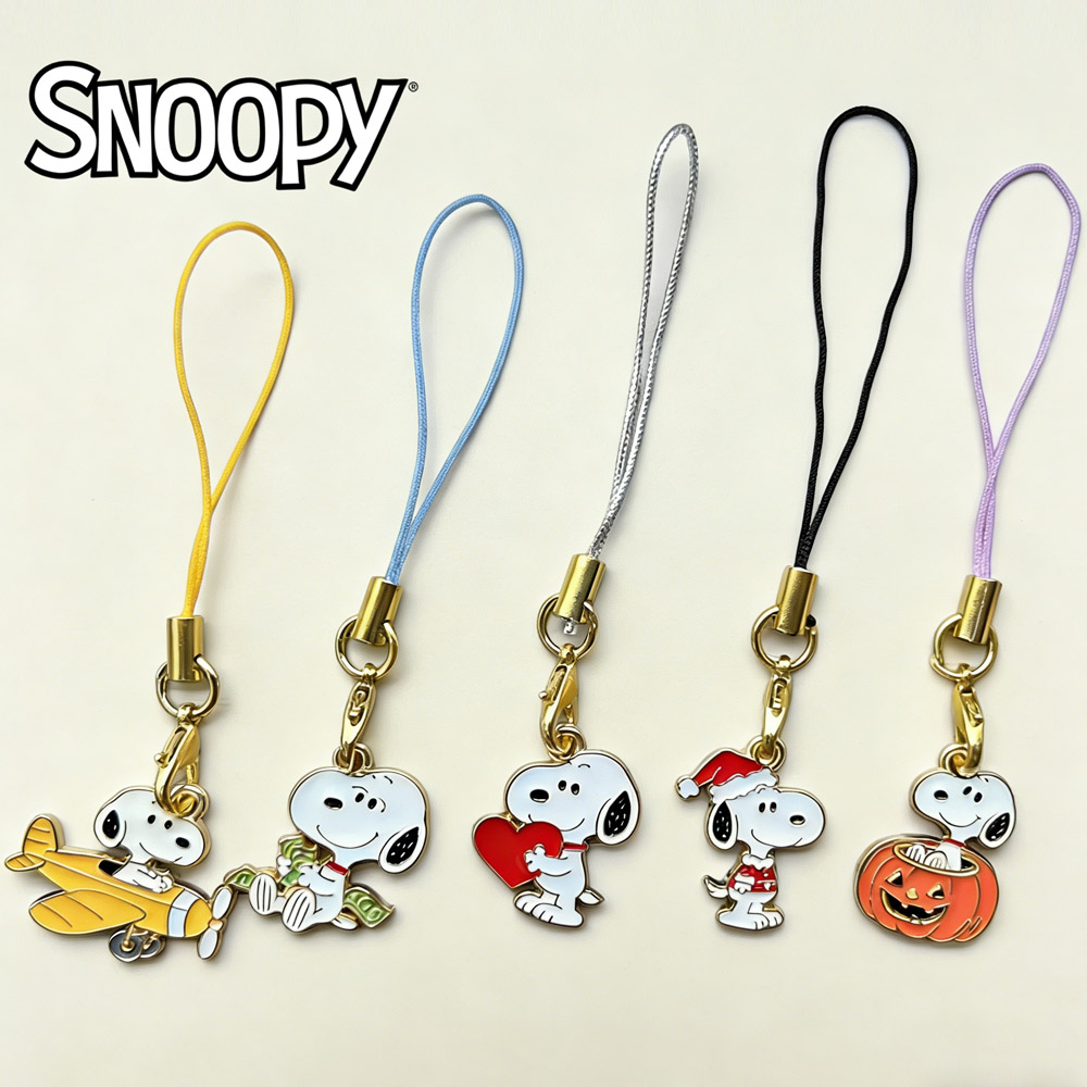 Model Kit Mobil - 5 Stück Snoopy Anime Schlüsselanhänger, Handykette,