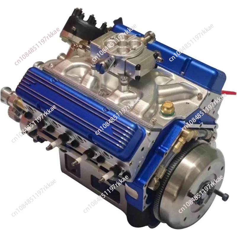 Model Kit Engine V8 - Harz-V8-Motormodellbausatz OHV-Benzinmotor-Replik für Ausstellungs- und Sammlungszwecke