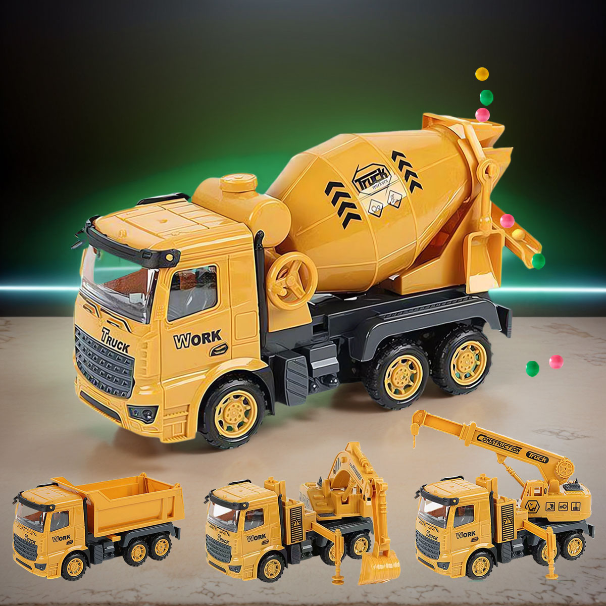 Model Kit Excavator - 1 PCS Engineering Fahrzeug Spielzeug für