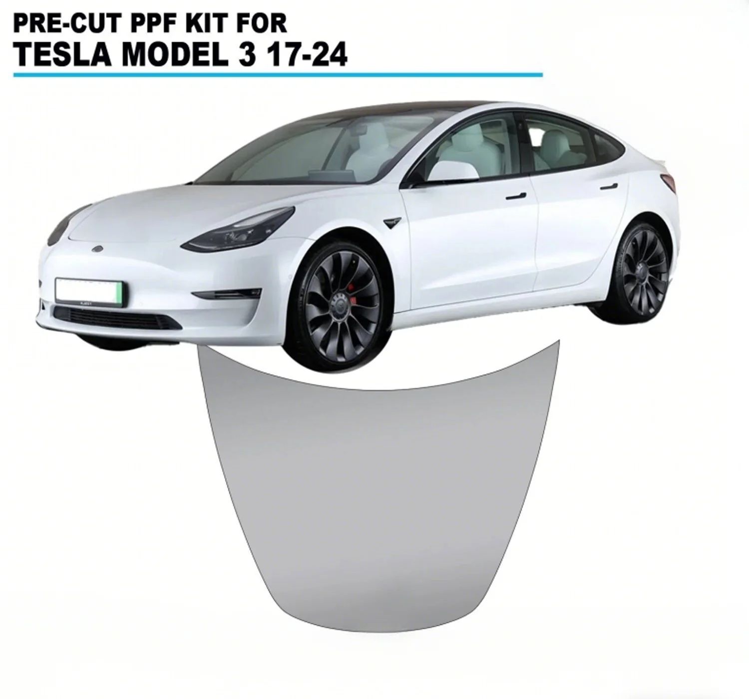 Model Kit Cars - 9 Mil TPU Kratzfeste Autolack-Schutzfolie für