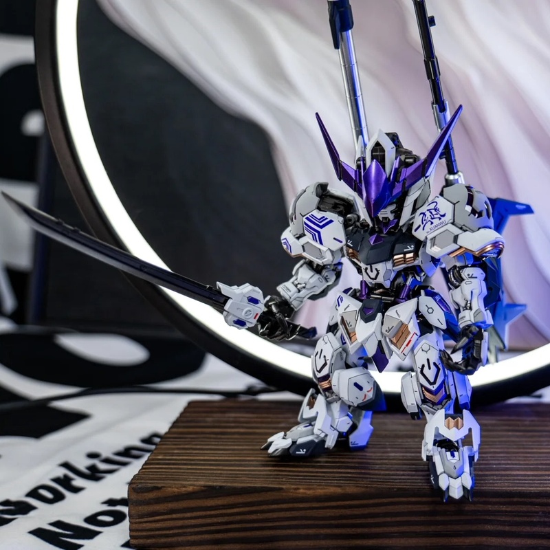 Model Kit Third Party - MGSD Barbatos G08A Schwarze Schildkröten-Mecha Actionfigur