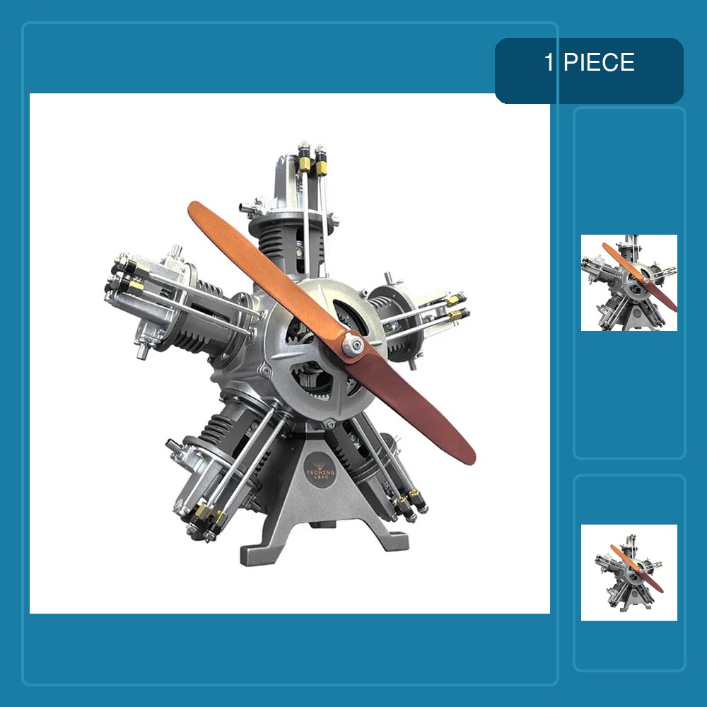 Model Kit Engine V8 - TECHING V8-Motor Metallmodell-Bausatz DIY-Montage Mini Achtzylinder-Motormodell
