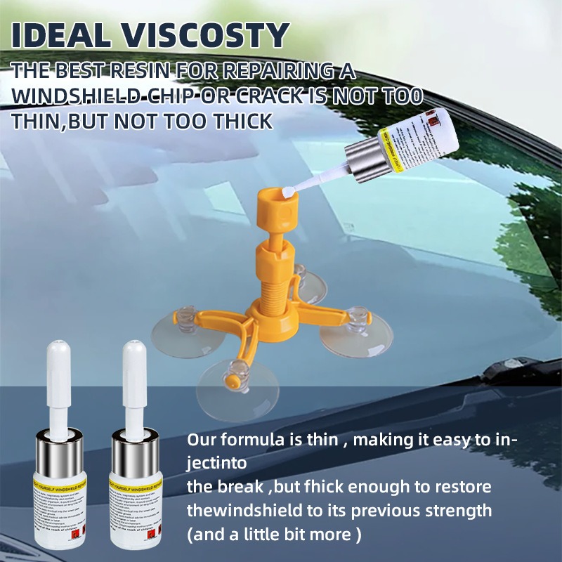 Model Kit Quick - Windschutzscheiben-Reparaturset Schnelle Kratzerreparatur Auto-Styling Rissiges Glas