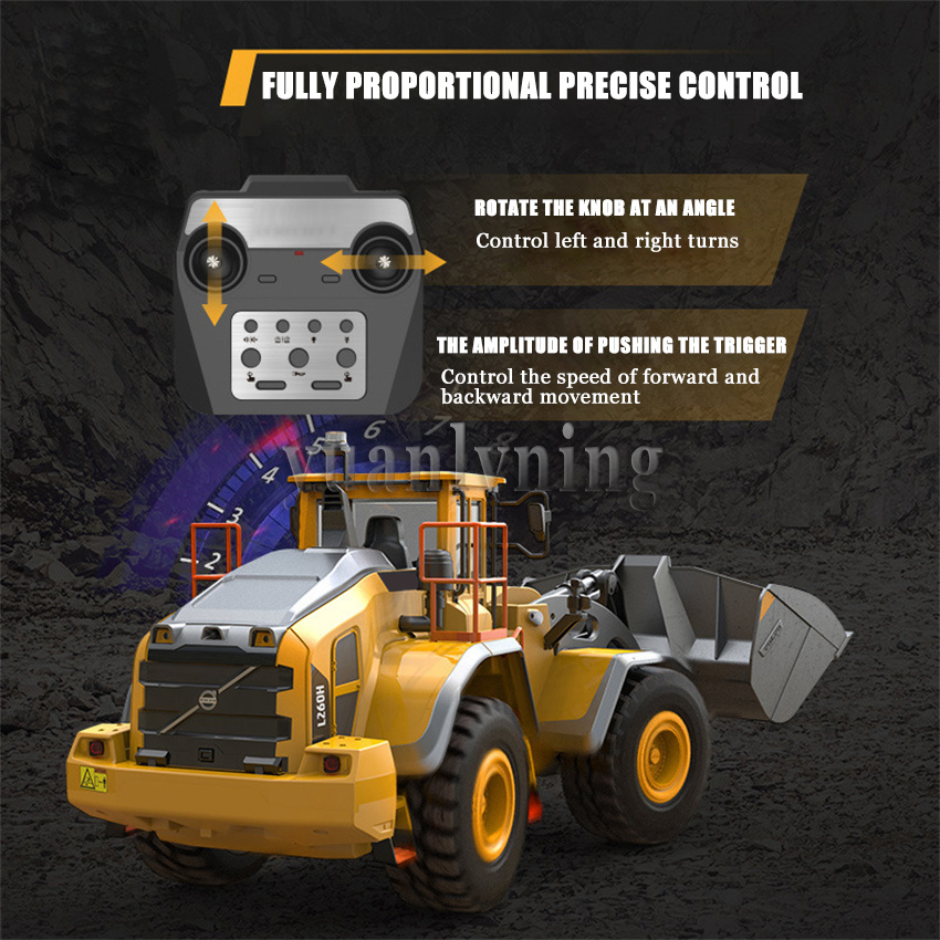 Model Kit Excavator - 1/16 Elektrische Fernbedienung Auto Legierung RC