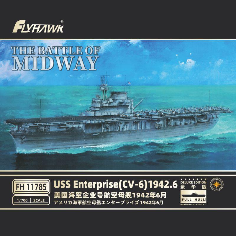 Model Kit Uss Enterprise - FLYHAWK FH1178S USS Enterprise 1942, Deluxe