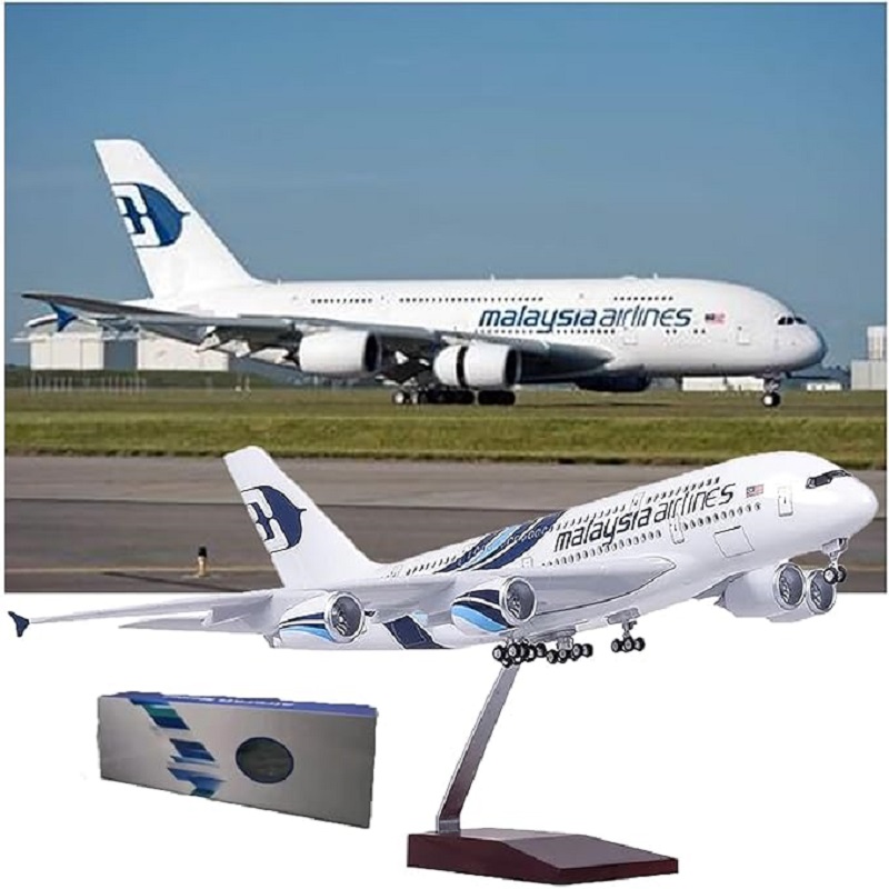 Model Kit Plane - Malaysia Airlines A380 Metallflugzeugmodell im Maßstab