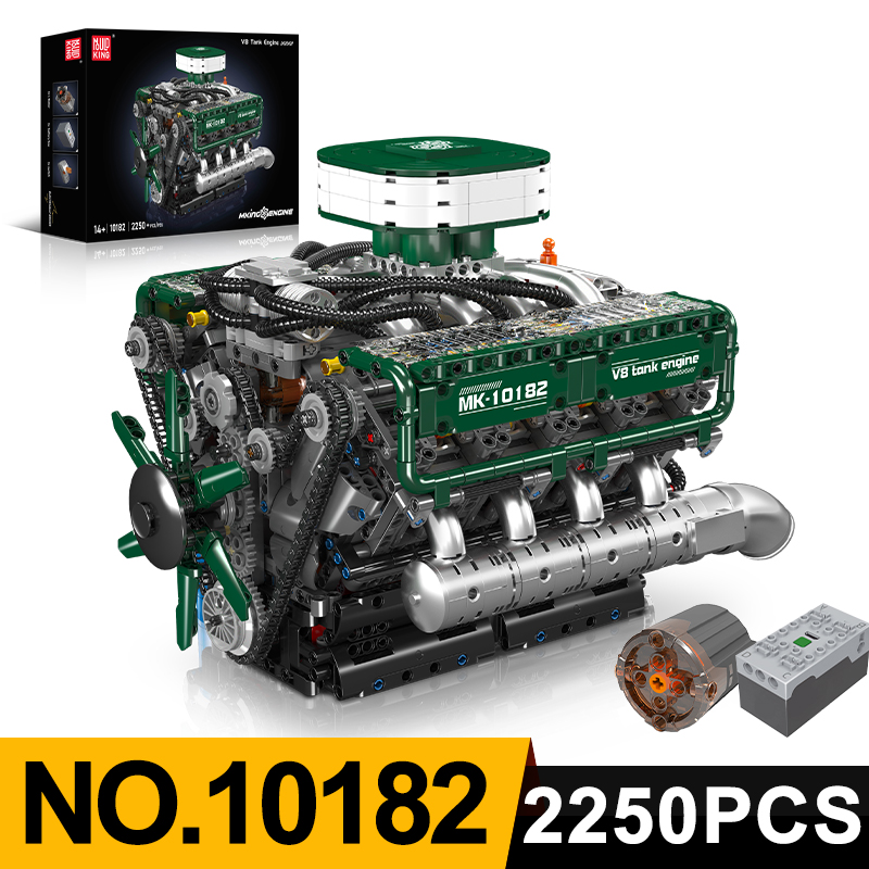 Mould King 10182 V8 Tank Motor – Model Kit Engine V8 Bewertung und Preis
