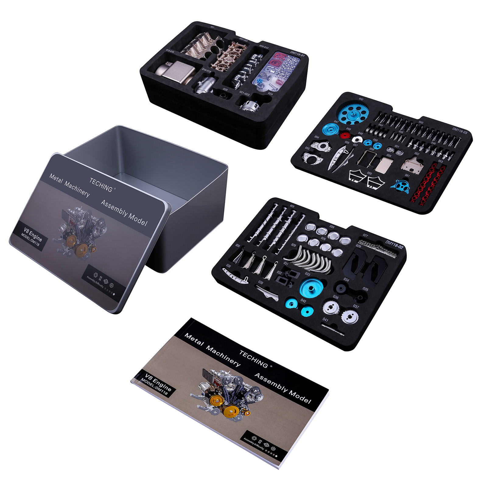 500 + Stücke DIY V8 Motor Mode – Model Kit Engine V8 Bewertung und Preis