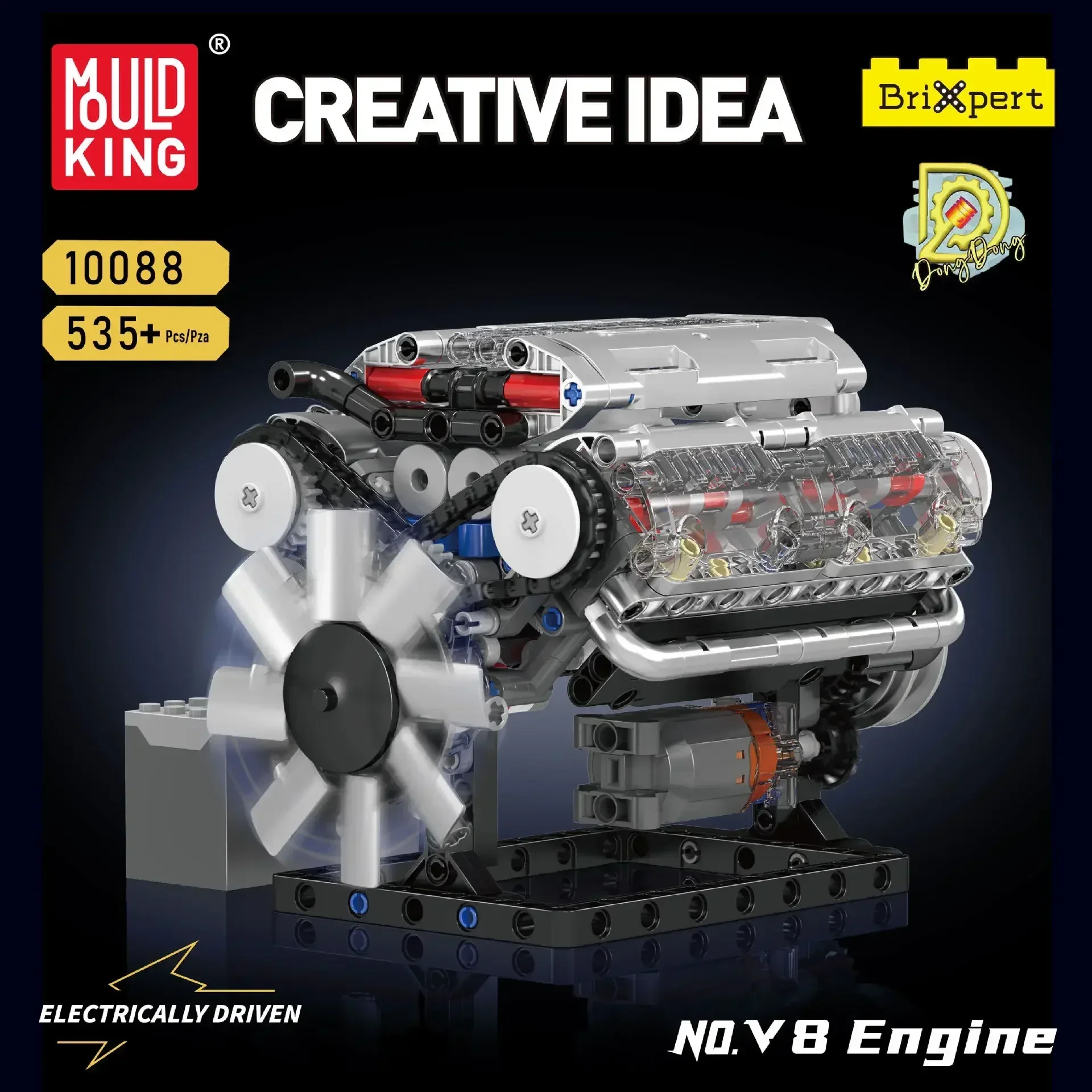 Mould King V8 Motorbausteine-S – Model Kit Engine V8 Bewertung und Preis