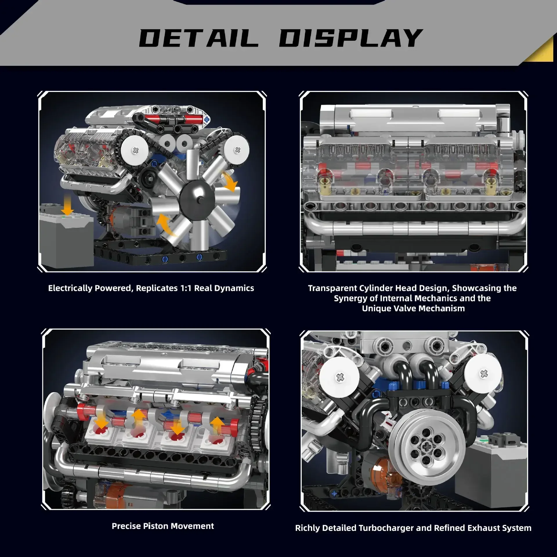 Mould King V8 Motorbausteine-S – Model Kit Engine V8 Bewertung und Preis