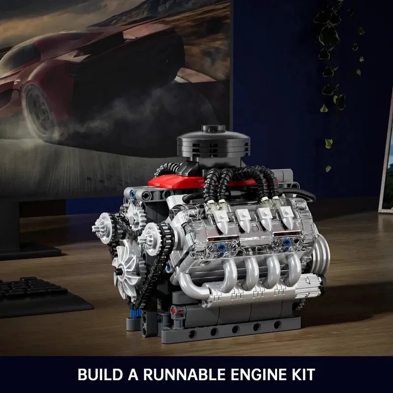 Mould King 10171 Supercar V8-M – Model Kit Engine V8 Bewertung und Preis