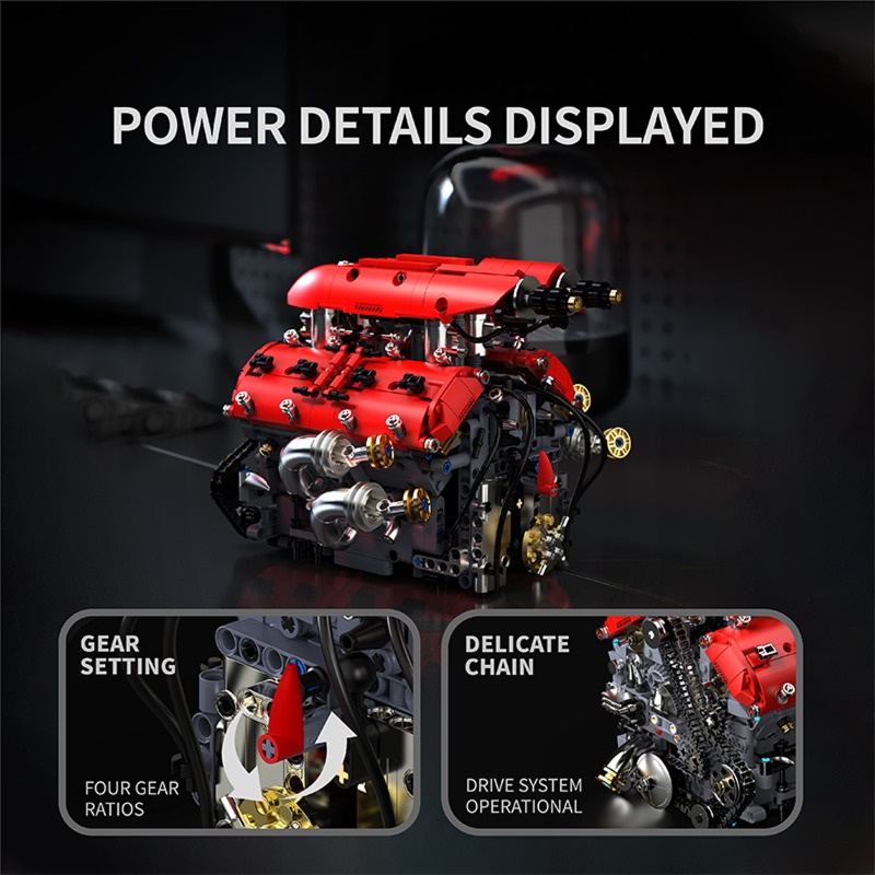 T5011 1370-teiliger Simulierte – Model Kit Engine V8 Bewertung und Preis