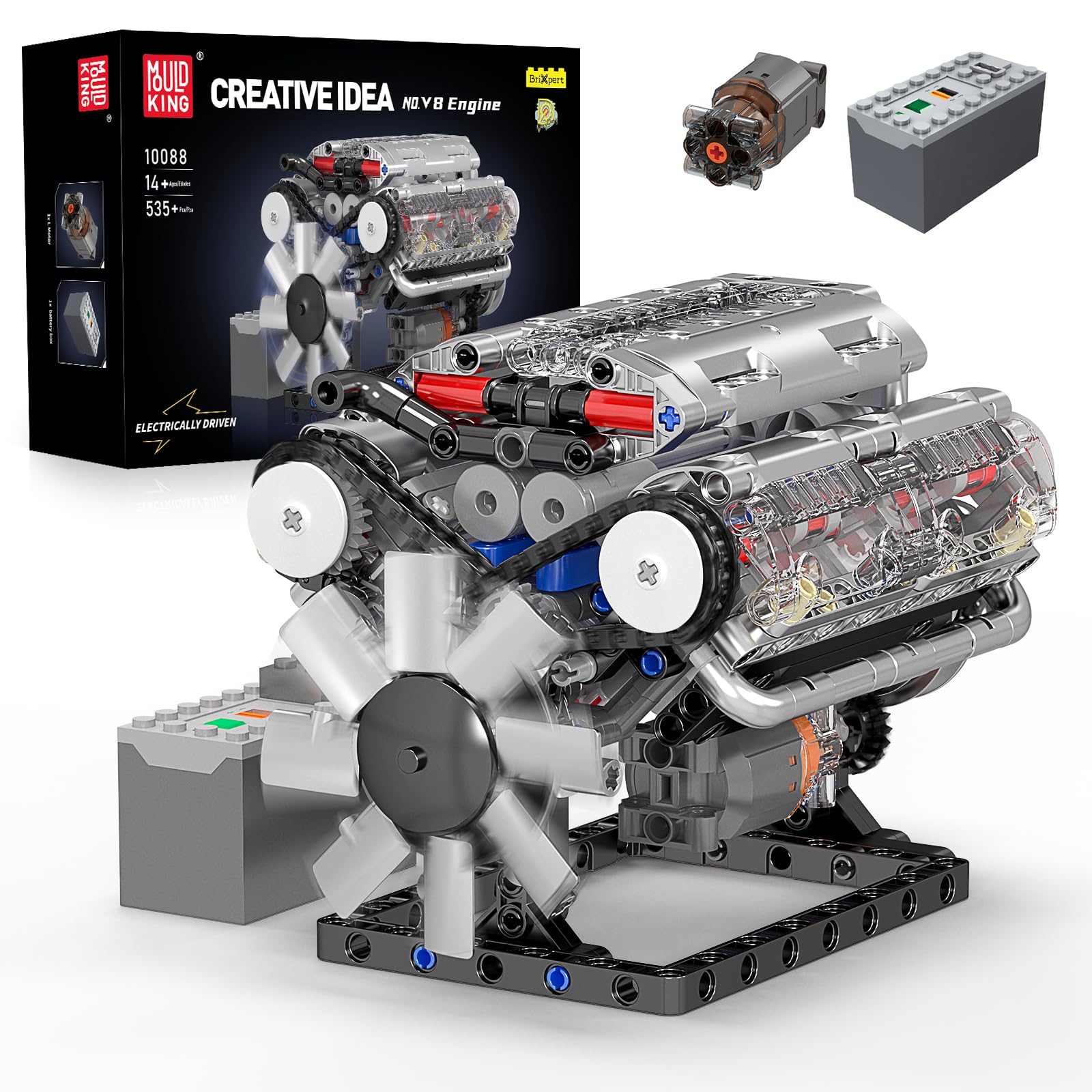 Mould King 10088 V8-Motor Baus – Model Kit Engine V8 Bewertung und Preis