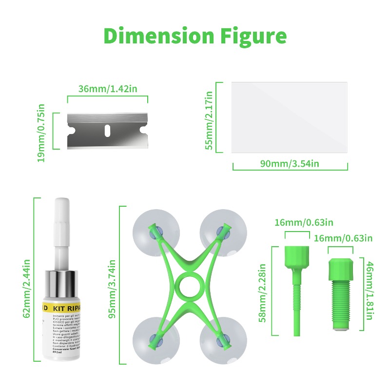 Windschutzscheiben-Reparaturse – Model Kit Quick Bewertung und Preis