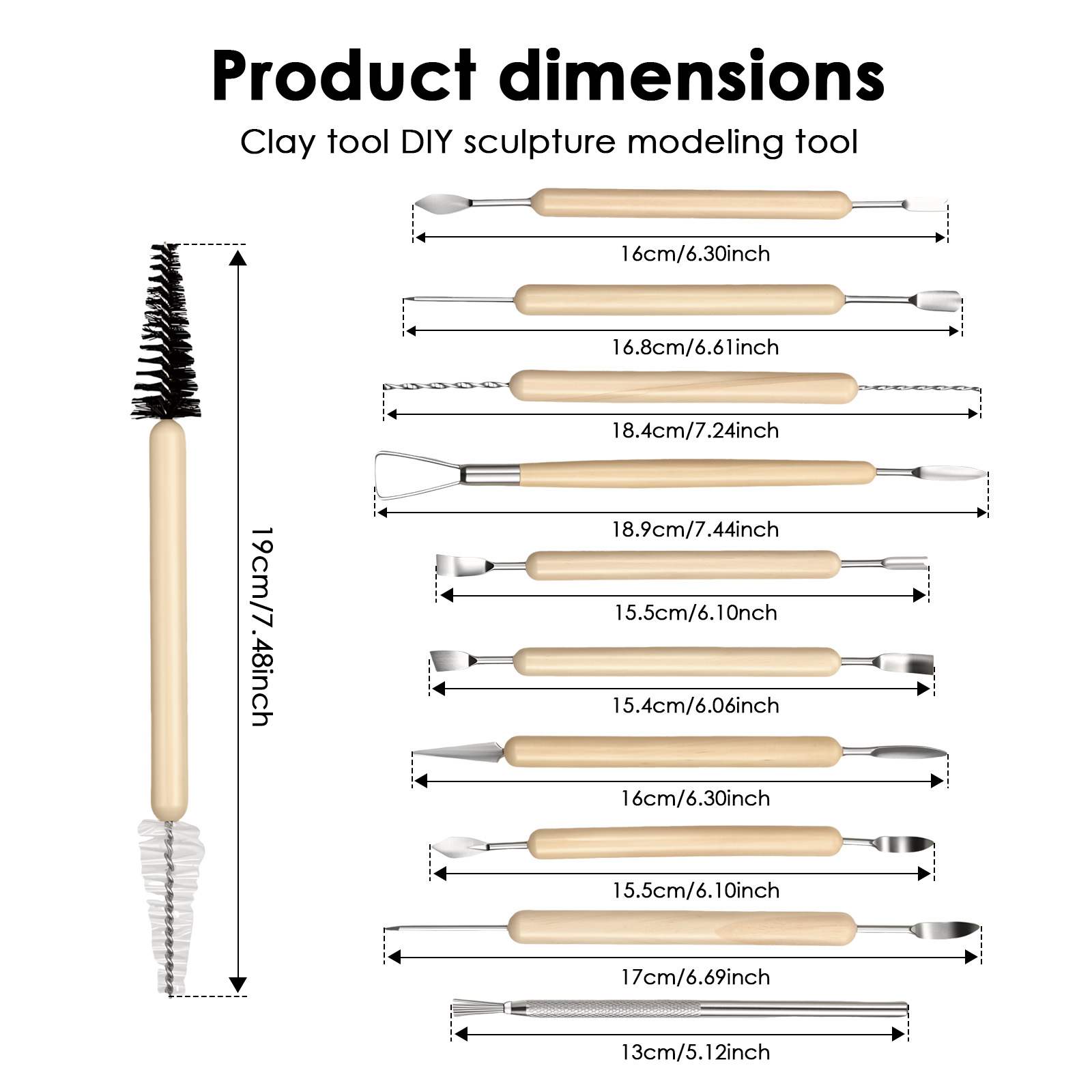 11-teiliges Tonmodellier-Werkz – Model Kit Tool Set Bewertung und Preis