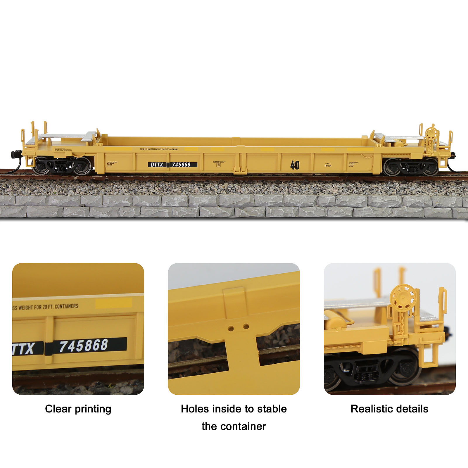 Evemodel 1 Stück HO Scale 40'  – Model Kit Train Bewertung und Preis