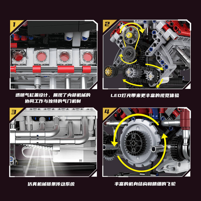 K96207 F40LM Modell 700-teilig – Model Kit Engine V8 Bewertung und Preis