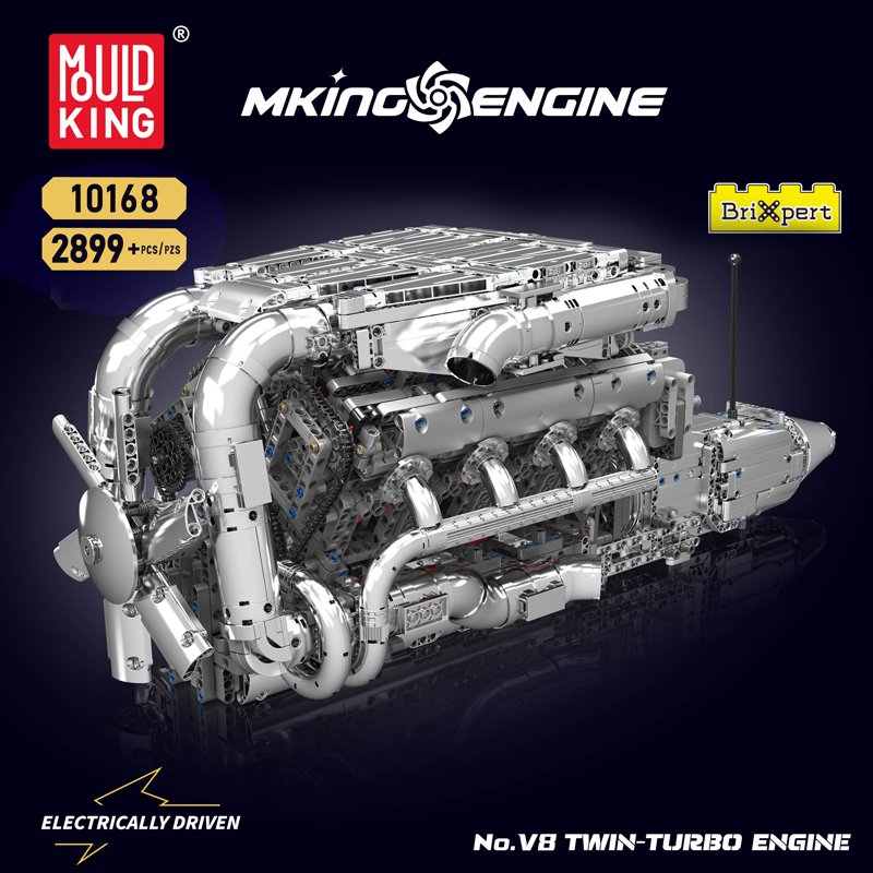 Mould King 10168 V8 Twin Turbo – Model Kit Engine V8 Bewertung und Preis