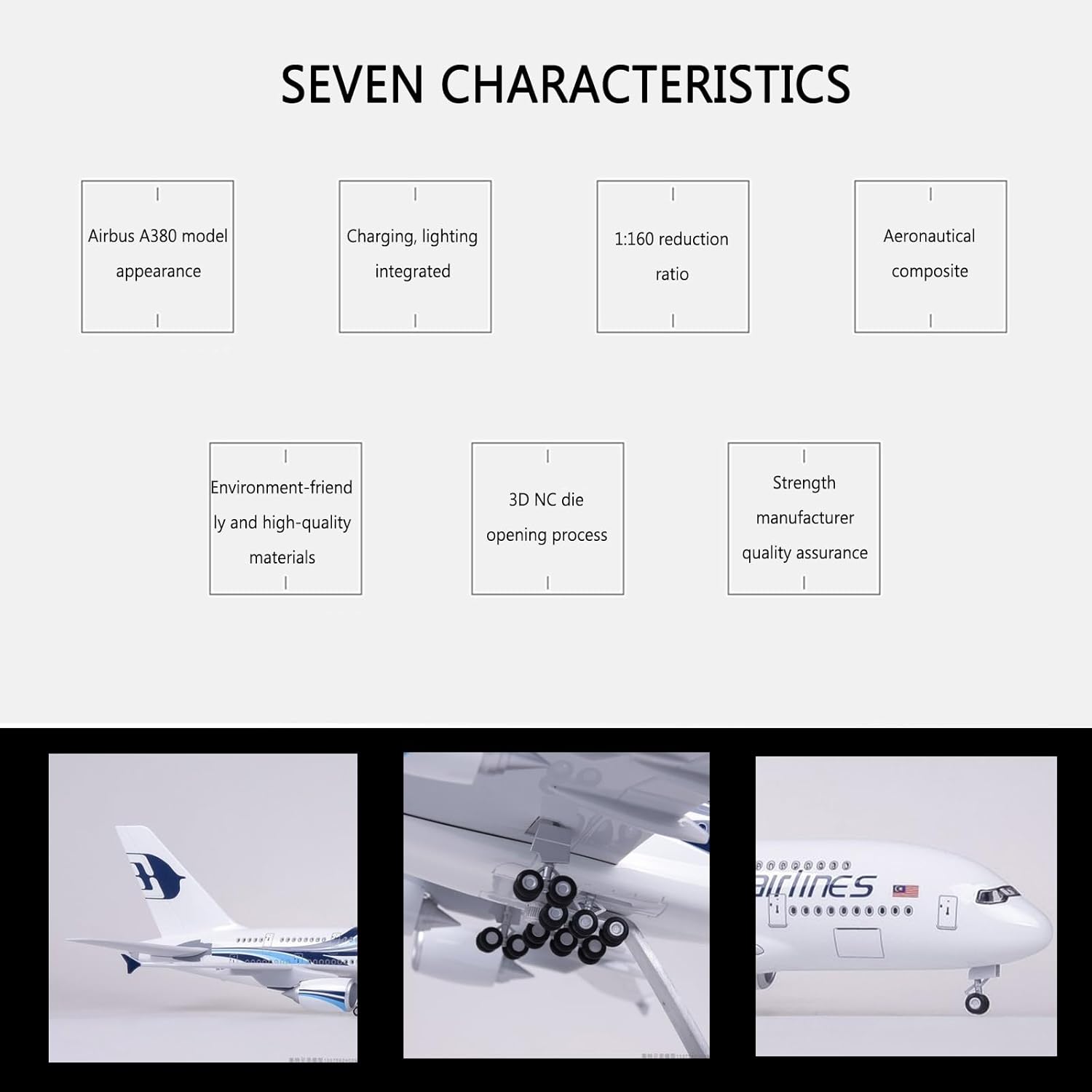 Malaysia Airlines A380 Metallf – Model Kit Plane Bewertung und Preis